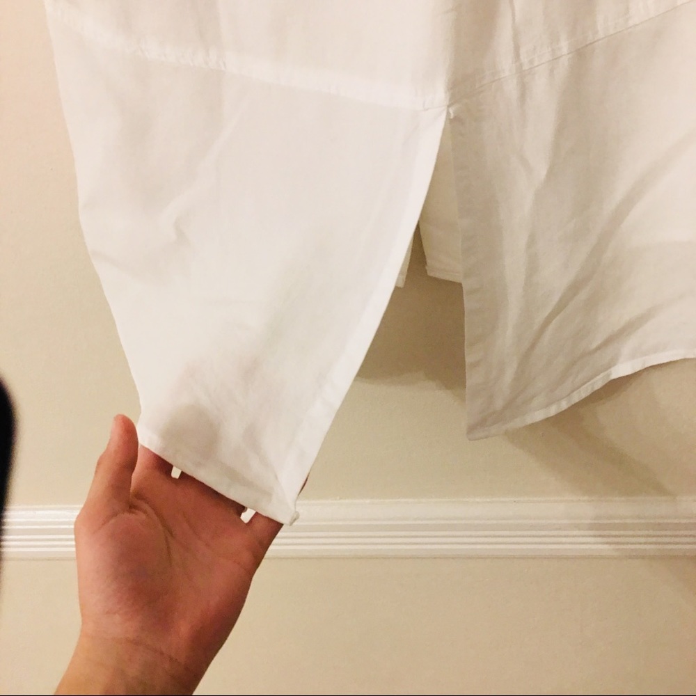 Anthropologie | Cloth & Stone White Split Back Top - Picture 6 of 8